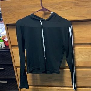 Crop hoodie shirt